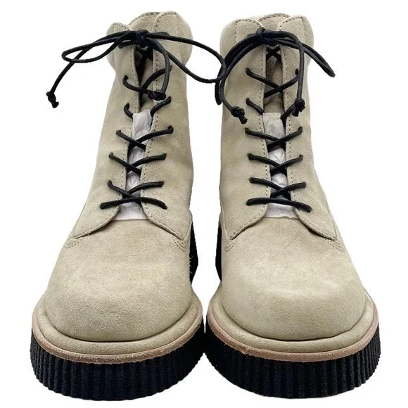 NWT Rag & Bone Boots Sloane Lace-Up Boot Paloma Beige Suede Shoes Women’s Size 8